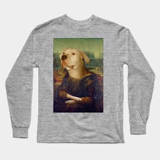 Mona Lisa Dogo Argentino Long Sleeve T-Shirt